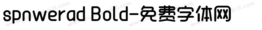 spnwerad Bold字体转换